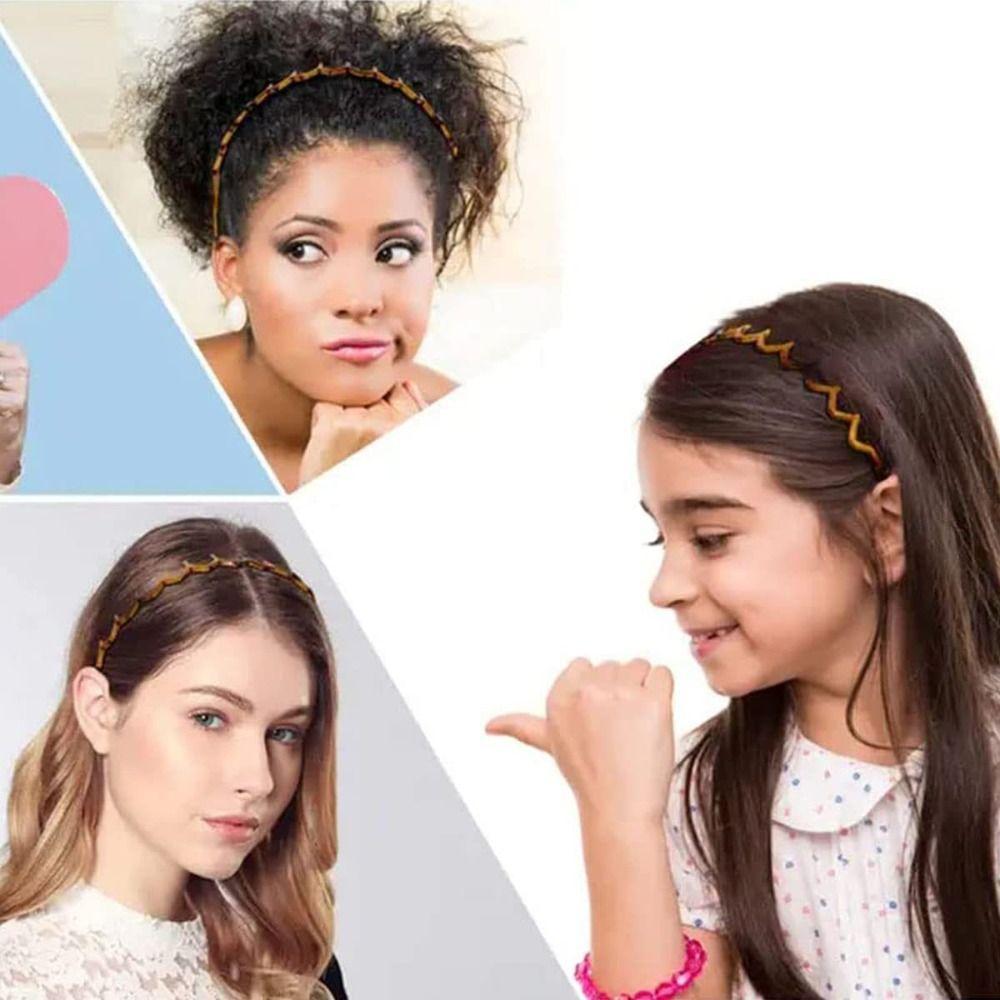 Makeup Headband for Washing Face Zigzag Hairband Headbands Plastic Wave Headband Teeth Hair Band