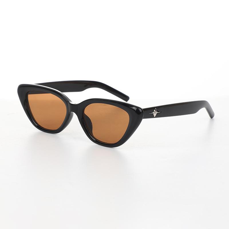 Солнцезащитные очки Gm Retro Cat'S Eye Rhombus Face женские премиум французские черные маленькие летние солнцезащитные очки с защитой от солнца