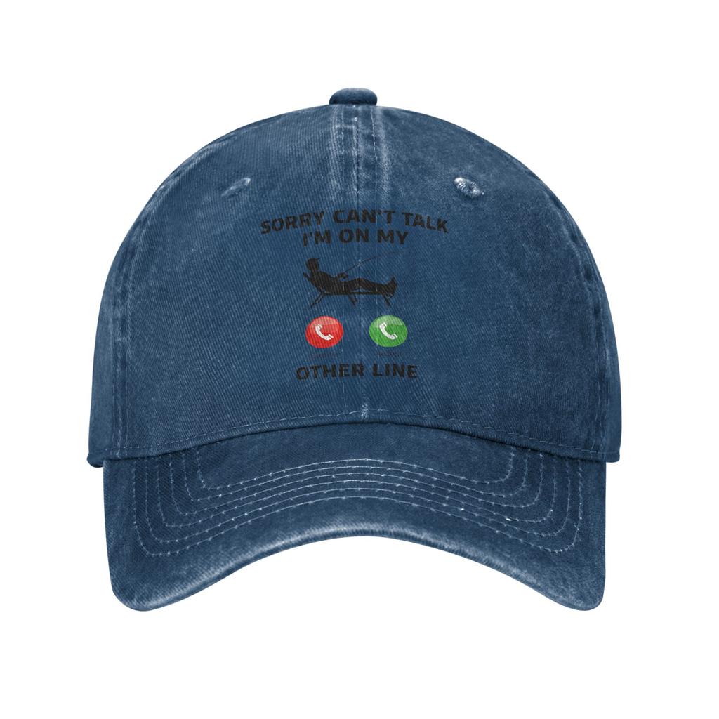 Sorry Cant Talk Im On My Other Line Washed Baseball Cap Trendy Sun Trucker Hat Summer FeUnisex Unisex Kpop Rock Baseball Caps