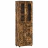 TV Cabinet Set FLORIN 3 pcs Smoked Oak Wood Based Material