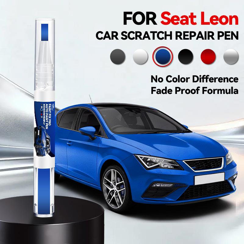 Car Paint Repair Pen For 1999-2025 SEAT Leon Paint Scratch Repair Accessories Asphalt Blue White Red Midnight Black Silver
