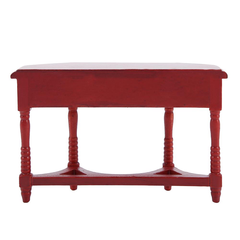 1:12 масштаб кукольный домик полукруглый стол модель миниатюрная деревянная мебель стол детский подарок