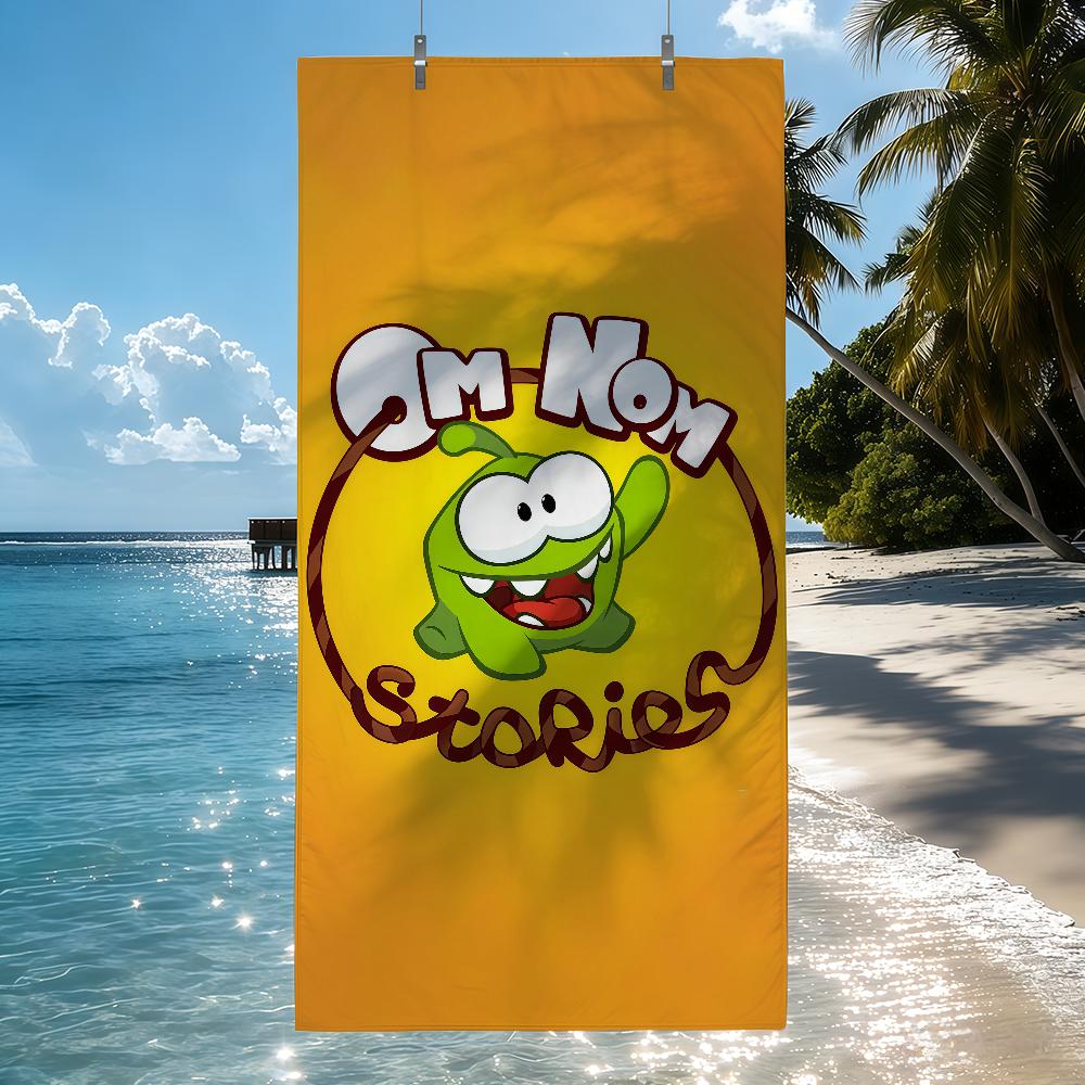 Аниме o-o-Om fun Nom Stories Полотенце Быстросохнущие Пляжные полотенца Подходят для Бассейнов Кемпинга Йоги И Тренажерного зала