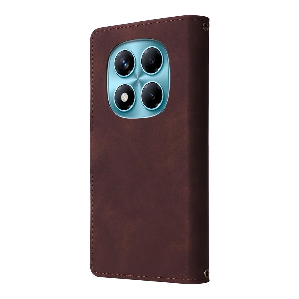 Для Xiaomi Redmi Note 14 Pro 4G Чехол Кошелек на молнии Множество слотов для карт Кожаный чехол для телефона