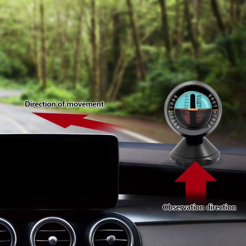 Multifunction Slope Meter Digital Vehicle Compass Inclinometer Auto Universal Compass Automotive