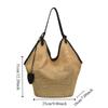 Parent Shoulder Bag Straw Woven Bag Tote Bagwith Sunglasses Clip Hollow Shoulder Bag  Holiday