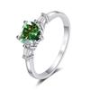 Кольца Bague Ringen 1,2 карата с муассанитом и бриллиантом Halo в форме сердца, обручальное кольцо из стерлингового серебра, кольцо обещания для женщин, подарок на годовщину
