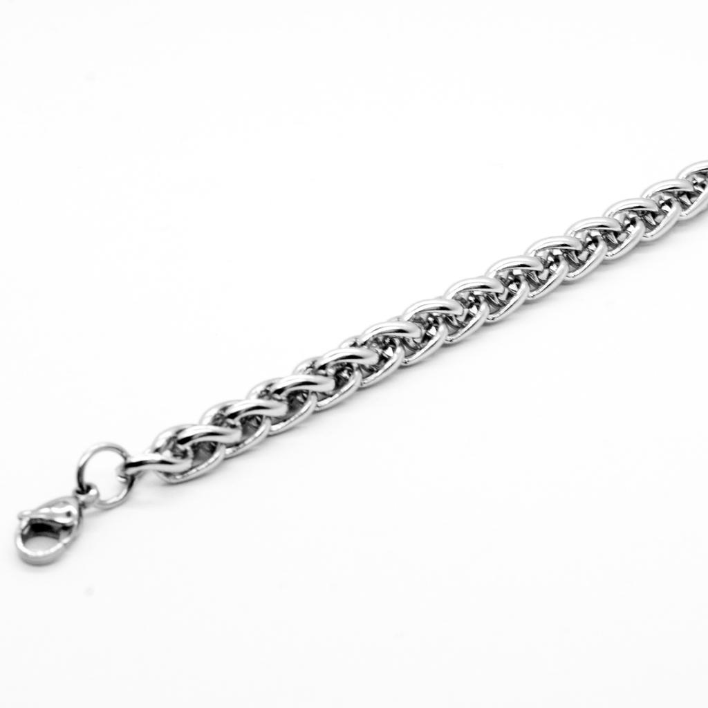 Мужская мода ювелирные изделия широкий браслет-цепочка с пряжкой и застежкой из стерлингового серебра браслет-цепочка с килем