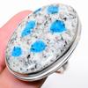 Natural K2 Blue Azurite Gemstone 925 Sterling Silver Gift Ring Size 8 n7q22