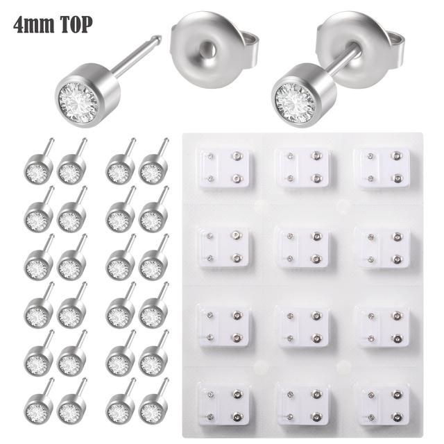 12Pairs Surgical Steel Gold&Silver Color Ear Studs Cartilage Helix Lobe Conch Piercing Earrings Fashion Piercing Body Jewelry