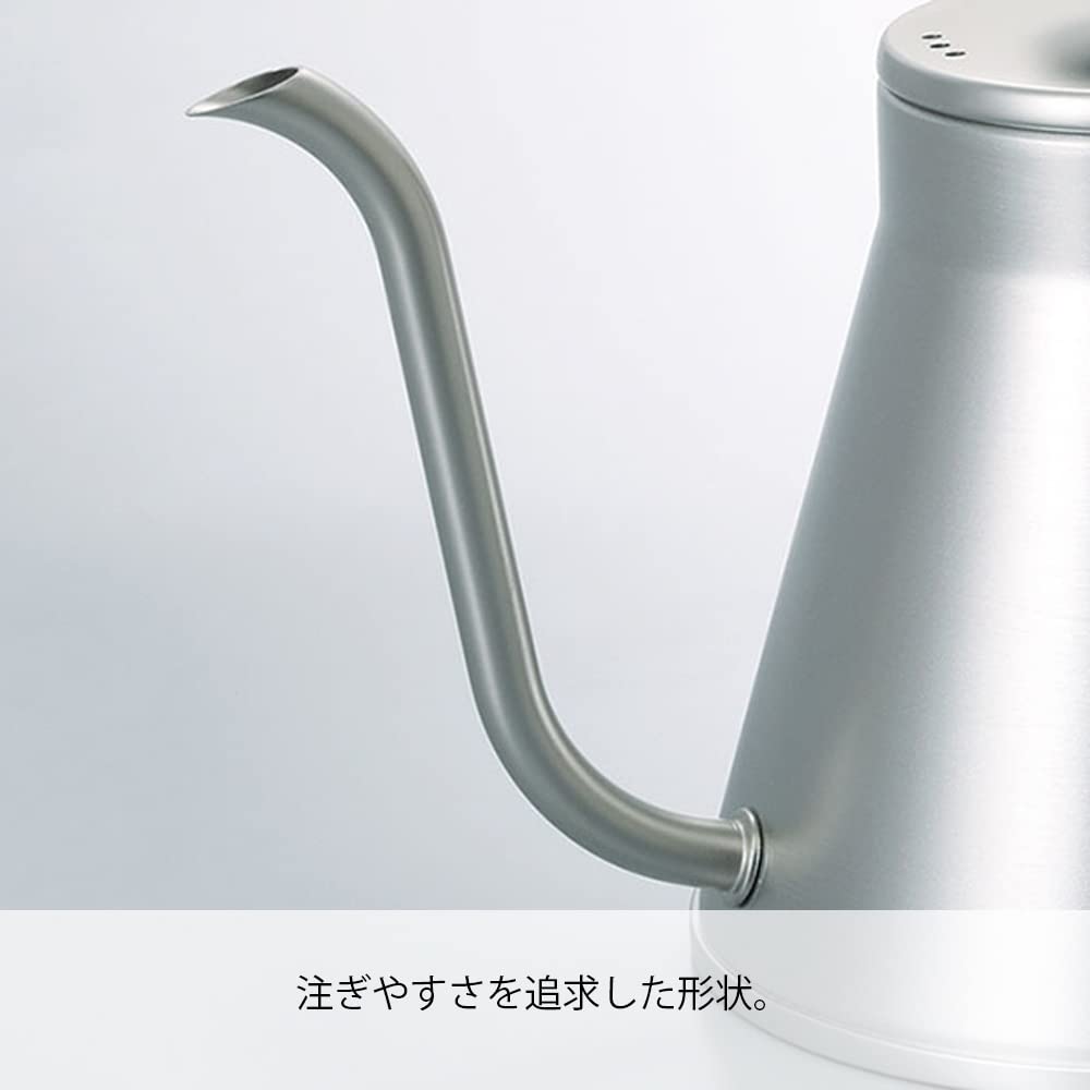 HARIO V60 чайник для капельного кипячения древесины практичная емкость 800 мл открытая совместимая серебряная подарочная коробка подарок Fire/IH VKW-120-HSV