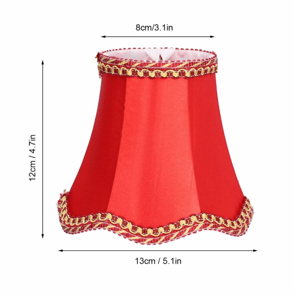 3PCS Clip On Design Lamp Cover 4.7 inch Height Chandelier Lamp Shades Simple Lampshade Indoor Lamp