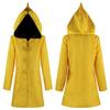 Little Nightmares Cosplay Costume Yellow Hooded Party Halloween Coat