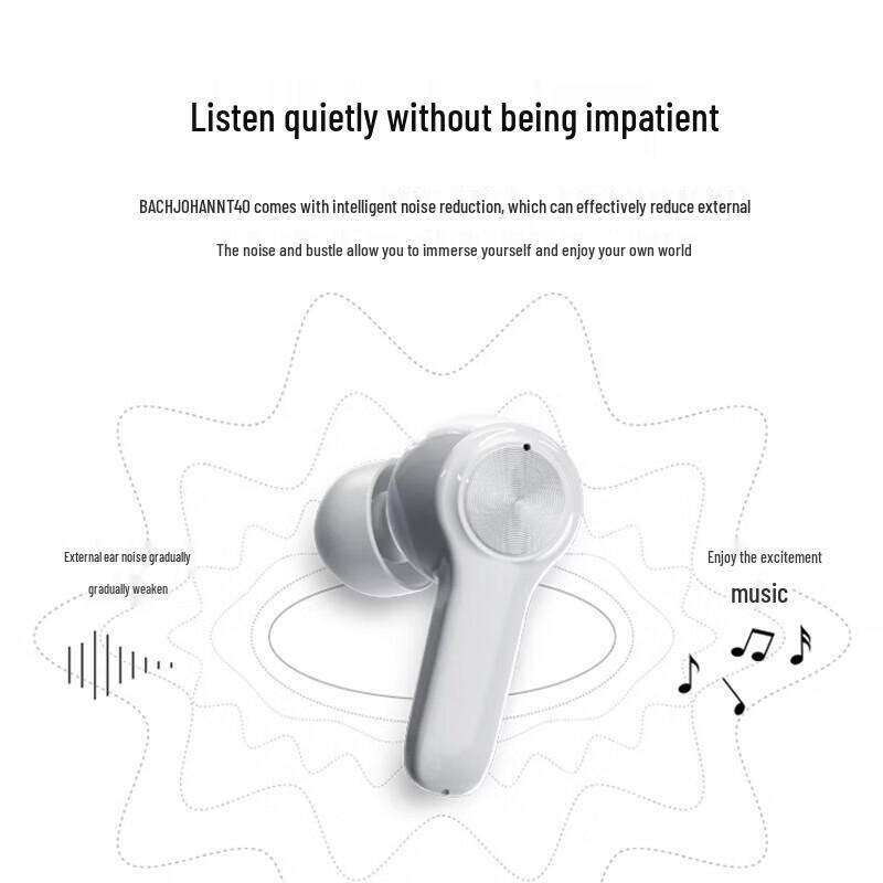 Беспроводные Bluetooth-наушники-вкладыши с шумоподавлением Bach Johann T40