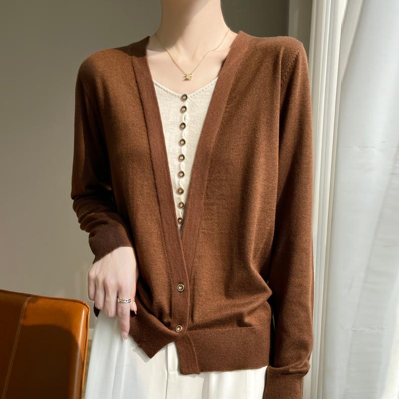 Женский свитер из камвольной шерсти из тутового шелка, кашемир Цинхэ, 50% шерсть, 50% тутовый шелк, зимний вязаный пуловер, осенний свитер, кашемировый свитер