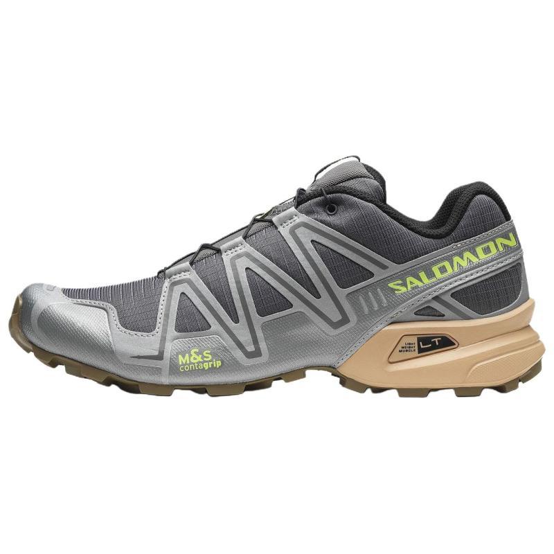 SALOMON Speedcross 3 Устойчивые к истиранию Дышащие Низкие Повседневные Беговые Кроссовки Унисекс Серые Кроссовки 477363