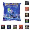 Наволочка для декоративной подушки с изображением хэви-метал группы Megadeth, домашний декор, на заказ, квадратная, Rust In Peace, 40x40 см, наволочка для дивана