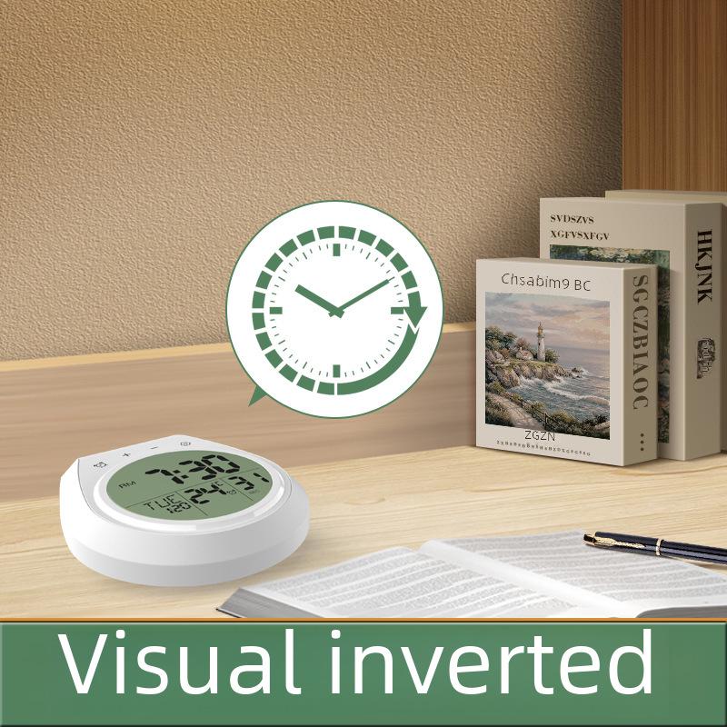 Waterproof Suction Cup Wall Clock with Timer & Temperature Display for Bathroom & Kitchen