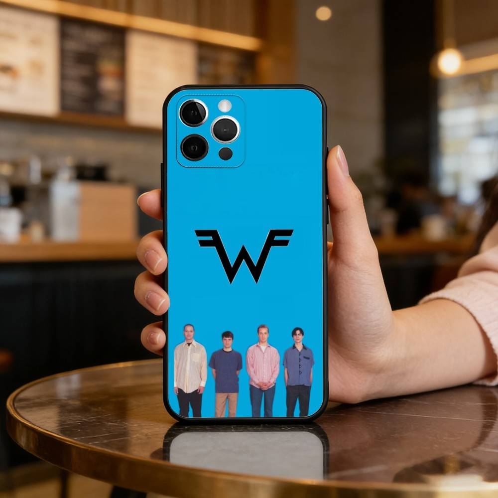 Cool W-Weezer-we Band Soft Silicone Black Cover,Phone Case For iPhone 17,16,15,14,13,12,11 Plus,Pro Max,XS