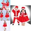 Premium Quality Velvet Kids Santa Claus Costume Red Christmas Outfit For Boys And Girls