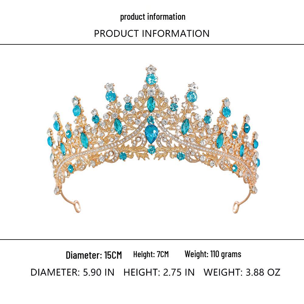 Элегантная хрустальная свадебная тиара - Свадебный и праздничный аксессуар для волос