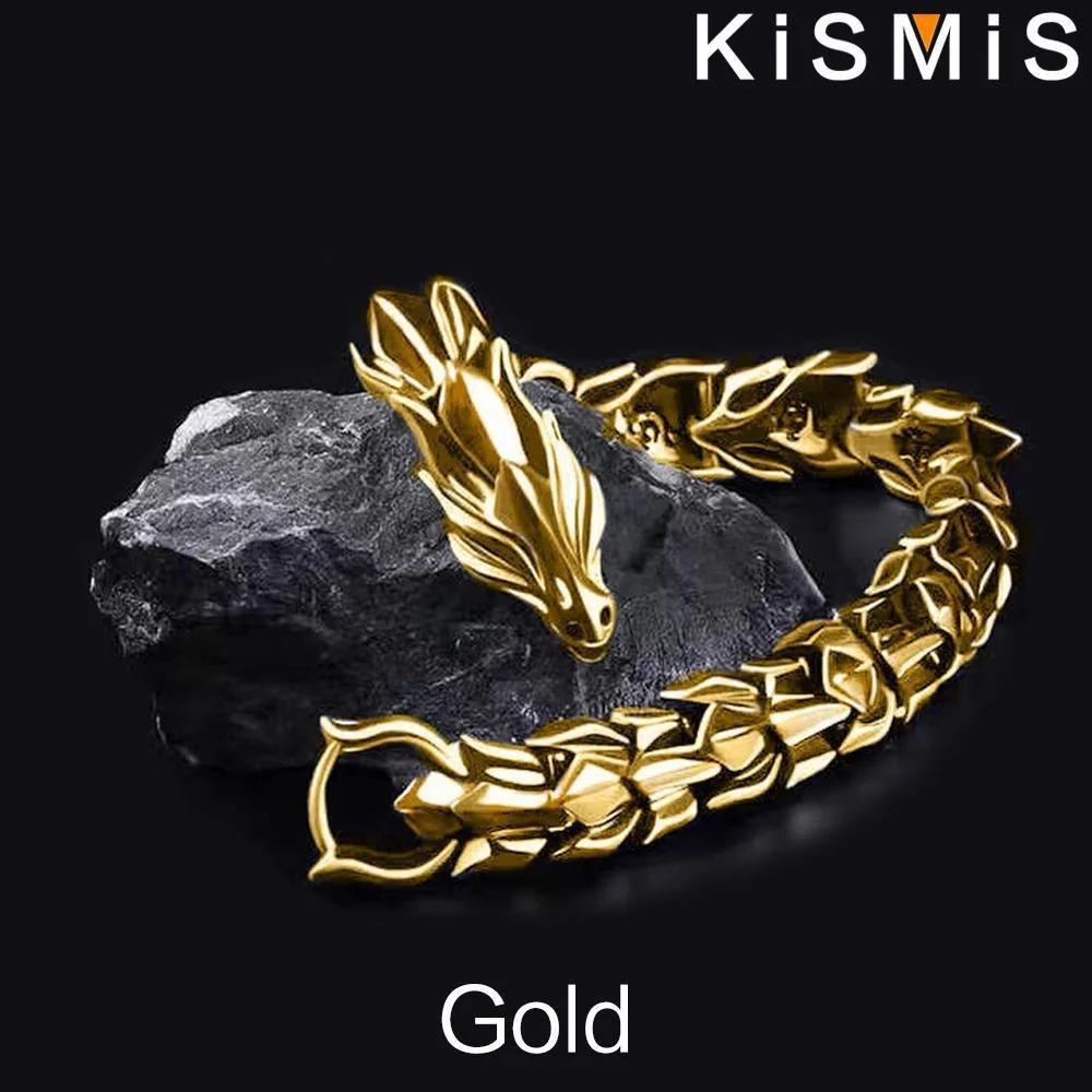 Mens Dragon Bracelet Curb Chain Gothic Biker Link Cuff Wristband 1PC Men's Accessories Gift for Him