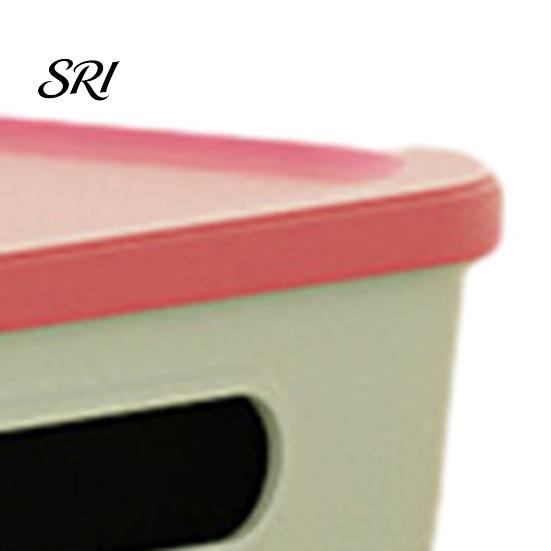 Balcony Gardening Supplies Container Storage Box with Handle And Lid Organizer Space Office Saving Stackable for Kitchen Bedroom Dormitory