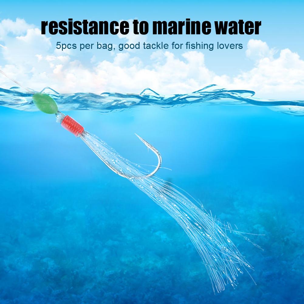 25 шт. Светящиеся бусины, стальной крючок, нейлоновая леска, рыболовная снасть, аксессуар