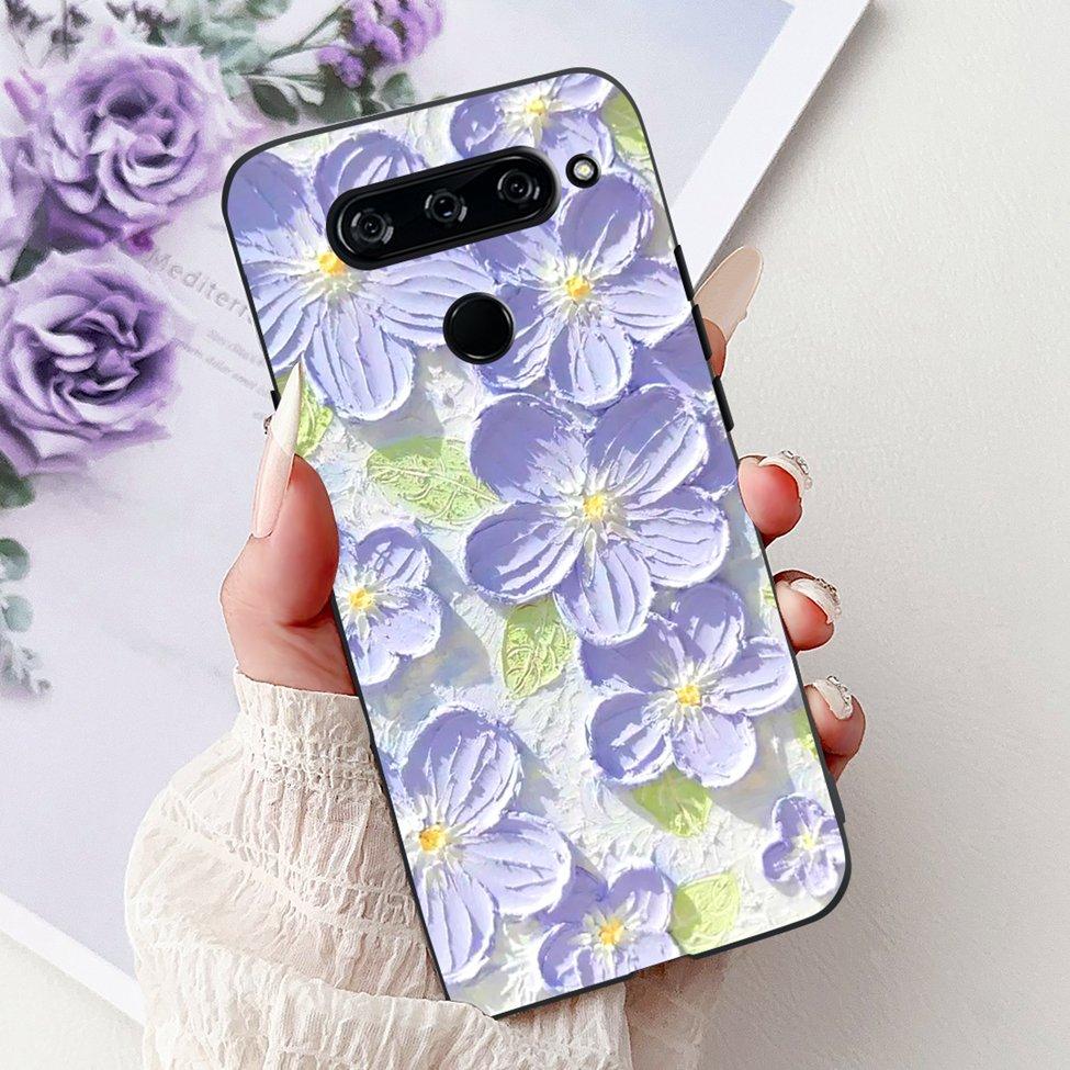 Чехол For LG V40 ThinQ Чехол-крышка Силиконовый Роскошный Модный Милый Кот Крутой Ударопрочный Бампер Корпус Для LG V405 LM-V405 LM-V409N