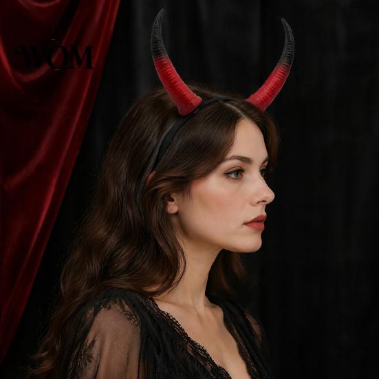 Gothic Spiral Horn Headband Halloween Ram Headband, Detachable Devil Headpiece for Dark Aesthetic Demon Horns Carnival Party, Festival Cosplay