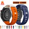 20mm 22mm WatchStrap For Samsung Galaxy Watch 7/classic 8/6/5/4 Pro/3/active 2/46 Silicone Bracelet Huawei Watch GT5 4 3 Pro Strap