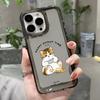 Чехол для телефона для iPhone 17 16 Pro Max 15 14 13 12 11 Plus 16 17 Мягкий чехол Кофейный кот Для iPhone Air Чехол