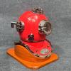 Diving Helmet with Wooden Base Red Deep Sea Scuba Divers Diving Helmet US Navy Mark Scuba Diving Helmet Best Gift Item