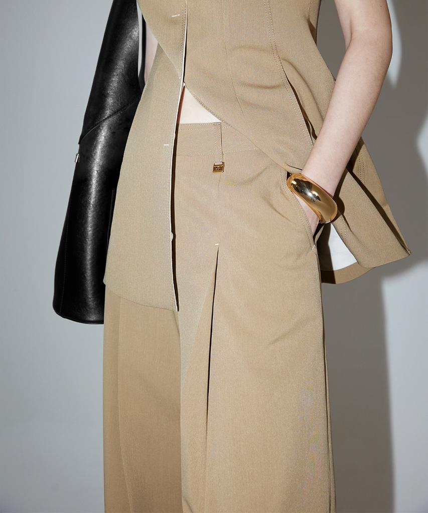 RENEJ Ava Pintuck Wide Pants