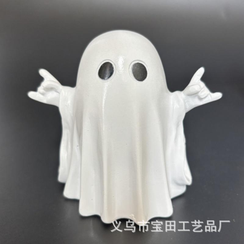 Halloween cute white ghost party decoration garden ornaments study table decoration knickknacks