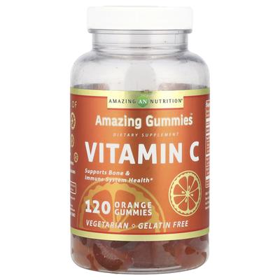Amazing Gummies™, витамин C, апельсин, 120 жевательных конфет