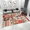 Ковер в этническом стиле, противоскользящий, с винтажным марокканским принтом, для гостиной, спальни, балкона и т.д., разных размеров, коврик для украшения дома