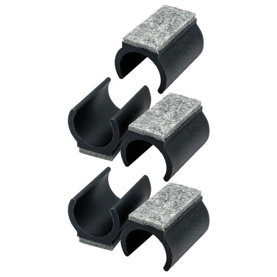 5 шт. наконечники для ножек стульев с войлочными накладками U-образные пластиковые ножки стола защитные накладки нескользящие мебельные ножки трубчатые колпачки для диаметра 19/22/25 мм