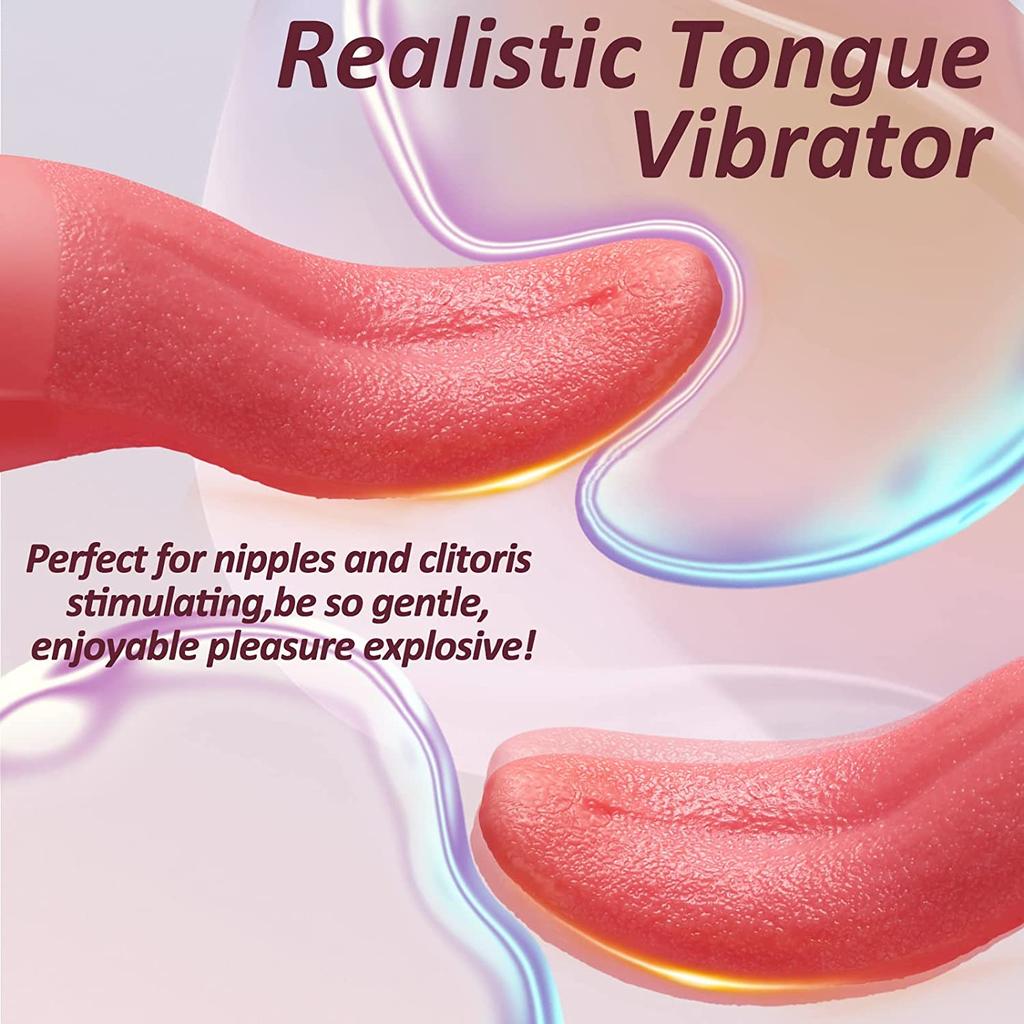 Realistic Tongue Licking Vibrator For Women G Spot Clitoral Stimulation Mini Clit Sex Toys Rechargeable Nipple Masturbator