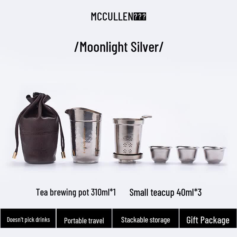 Портативный дорожный чайный набор McCullen из чистого титана