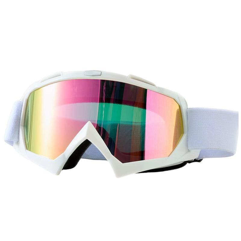 Winter ski goggles for men and women, suitable for those with prescription glasses, large frame with straps, windproof outdoor goggles for cycling