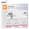 Ansellary 88x100mm Magnetic Warehouse Shelf Labels (10-Pack)