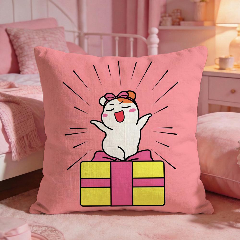 Oruchuban Ebichu Cushion Cover Premium Comfort Reversible Pillow Cove Two In One Design For Any Room Car Interior