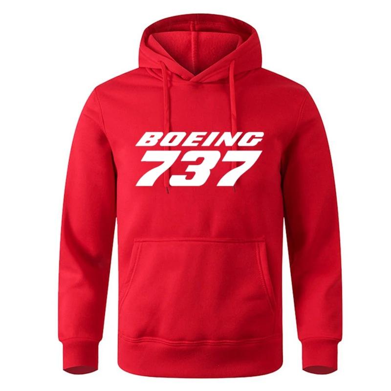 Осень-зима мужские толстовки флисовая теплая толстовка Boeing 737 модная уличная одежда повседневные пуловеры высокого качества с капюшоном