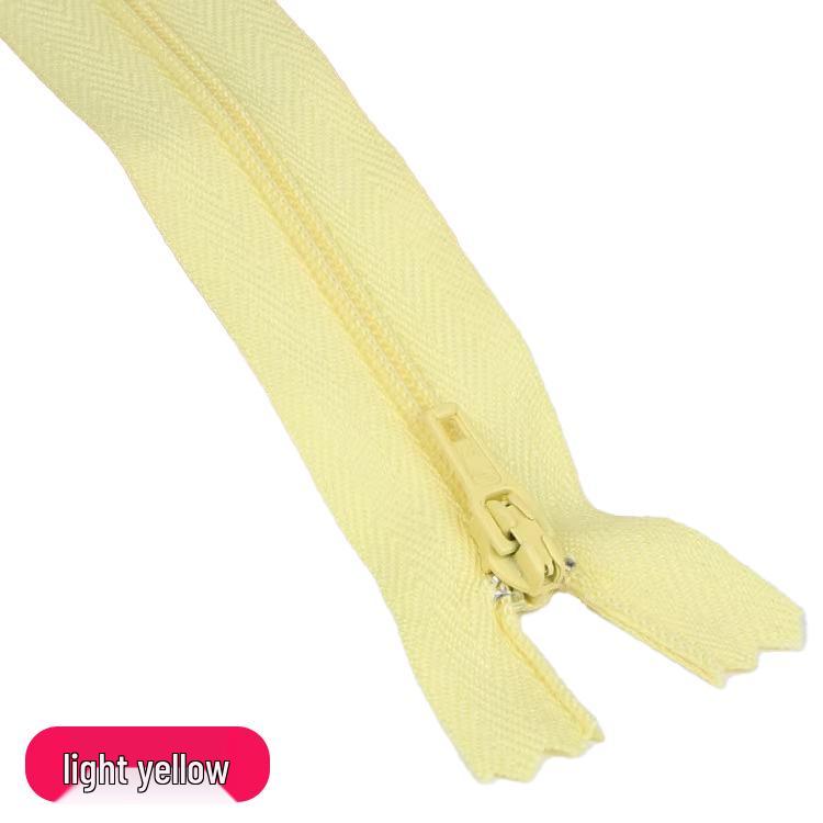 Three Force Short 20CM Nylon Zipper for Dress Pants - Colored Closed-End Fly Zipper Fabric Accessory