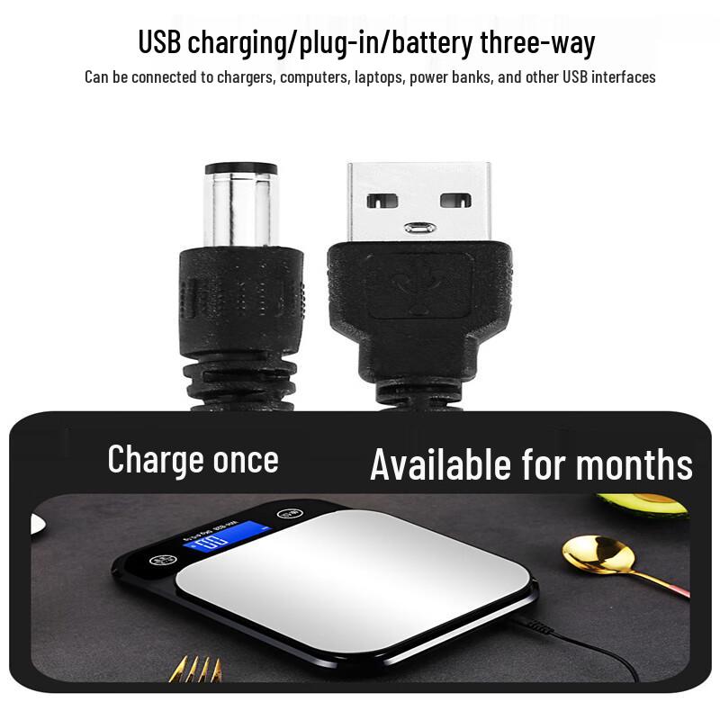 Водонепроницаемые цифровые кухонные весы Zixiu с USB и точностью 10 кг/1 г (Китайская версия)