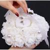 Heart Ring Pillow for Wedding Valentine's Day Favors Mariage Ring Display Pillow Cushion With Transparent Box Ring Bearer Pillow