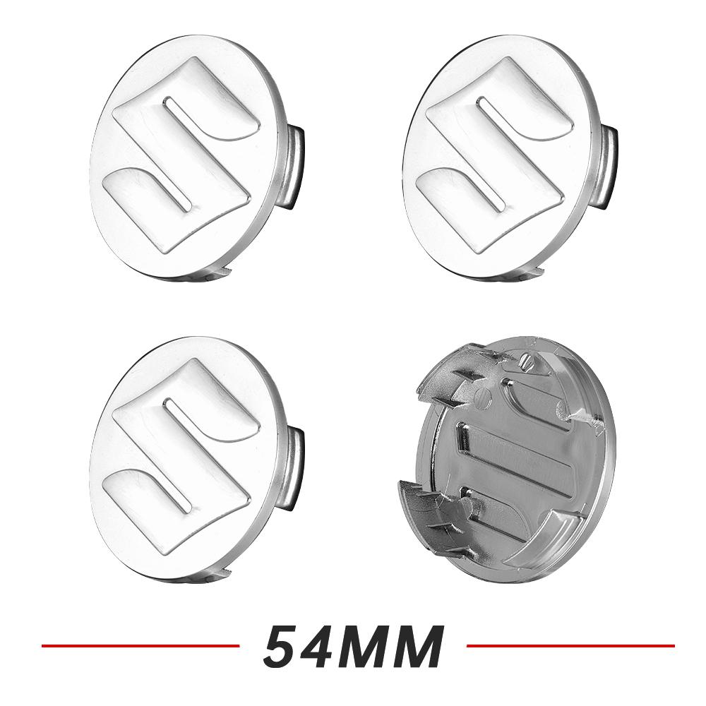 4Pcs 54mm 58mm Car Wheel Center Hub Cap For Suzuki Grand Vitara Baleno SX4 Swift Jimny IGNIS Samurai Rim Cover Sticker Accessory