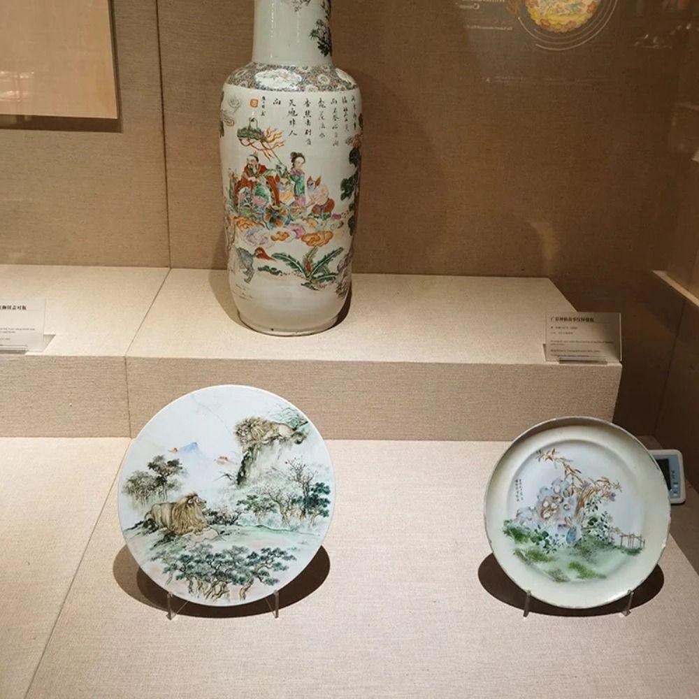 Shallow Support Ledges Acrylic Flat Plate Stand 60-Degree Angle Clear Display Easel Stand Back Durable Book Stand Displaying