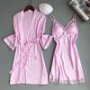 New Satin Silk Pajamas Nightdress Women Robes Underwear Sleepwear Lingerie